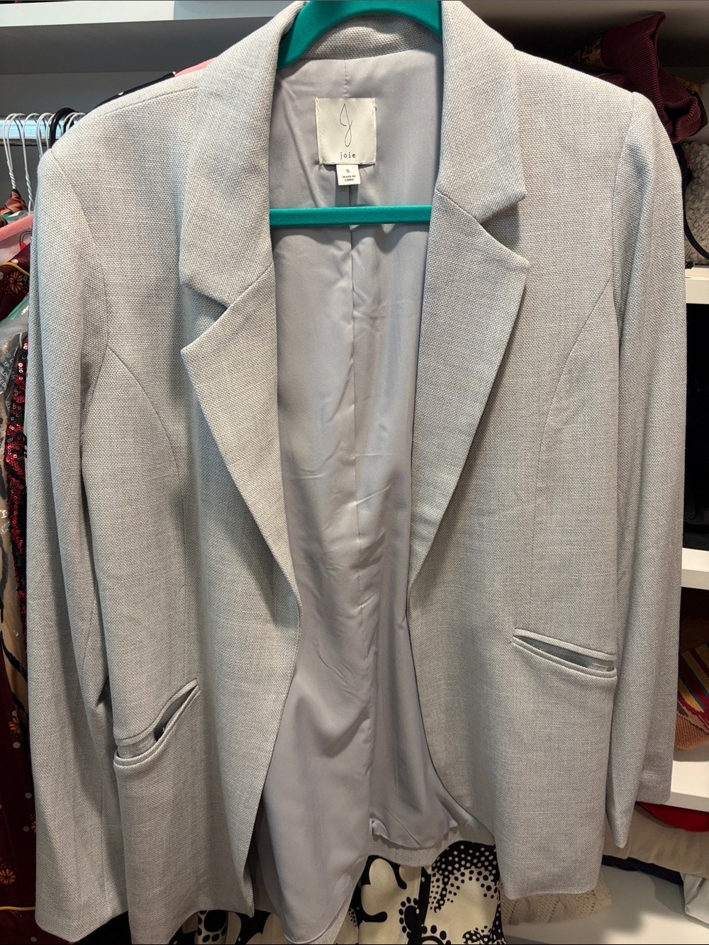 Joie Light Gray Tailored Women's Blazer